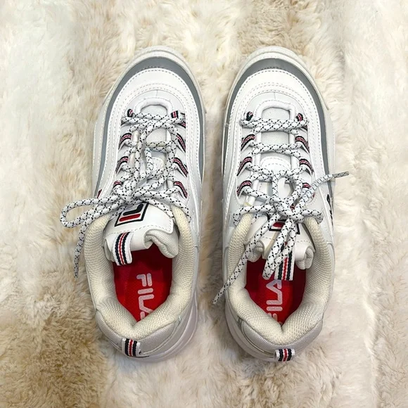 Fila Ray Women's Shoes White-Gray 5RM00521-109 Size 8 - Picture 6 of 6